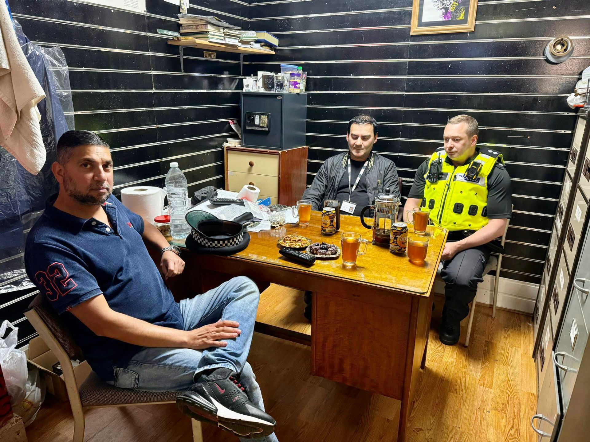 Midlands Community Hub founder with community partner at snooker hall