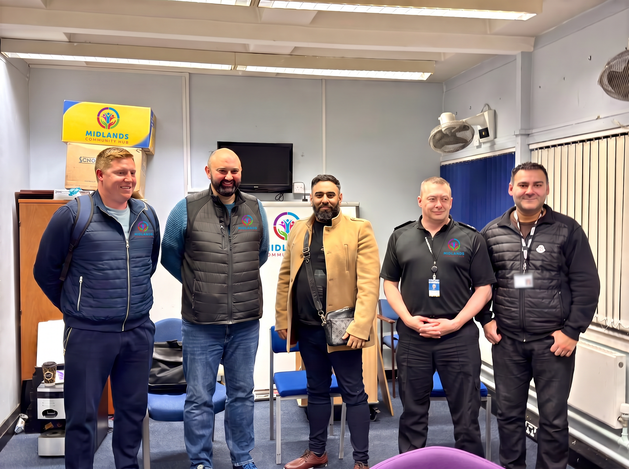 Midlands Community Hub founder with West Midlands Police and Crimestoppers